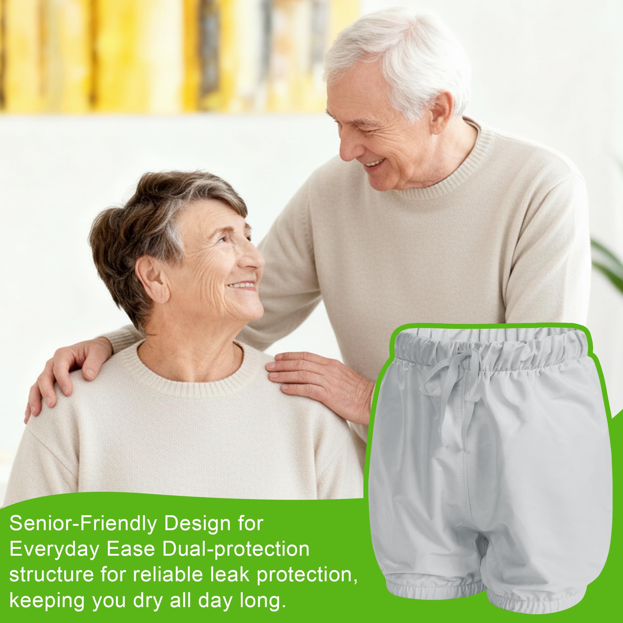 EEOST discreet shorts-style design blends under clothing for confidence