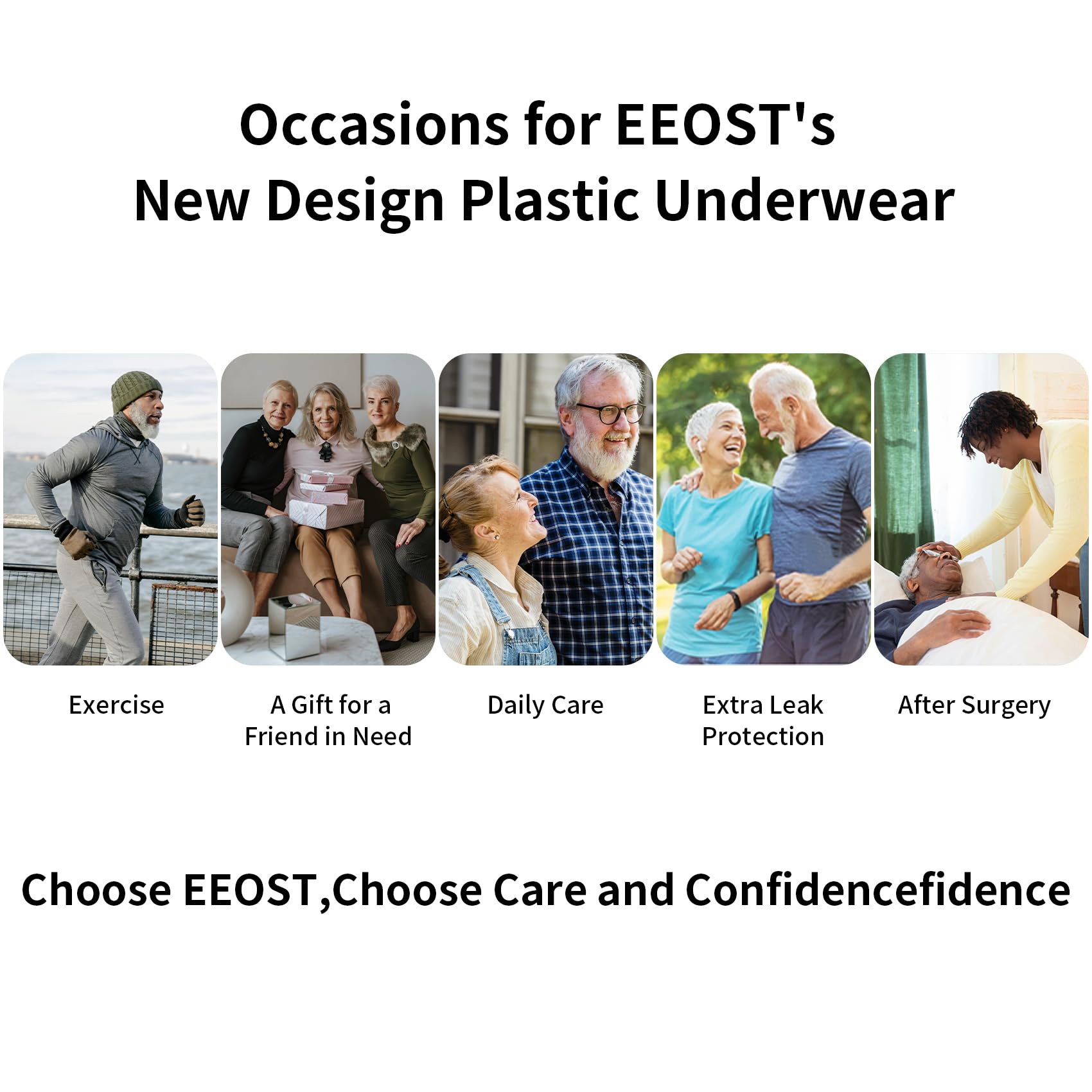EEOST unisex fit with elastic waist and legs for versatile wear.