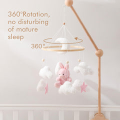 EERKEOD teddy velvet mobile with pastel tones to spark visual interest