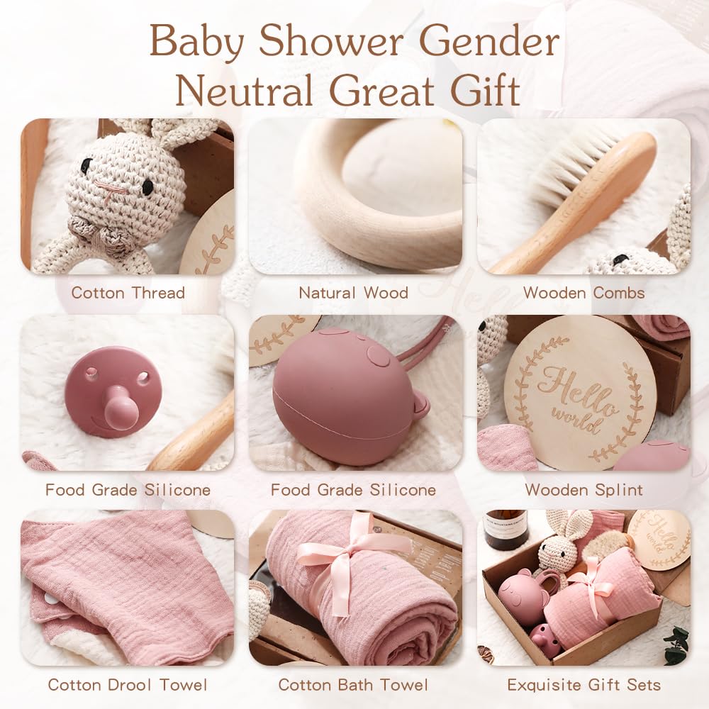 EERKEOD bath towel and brushes set with warm textures for gentle post-bath routines.