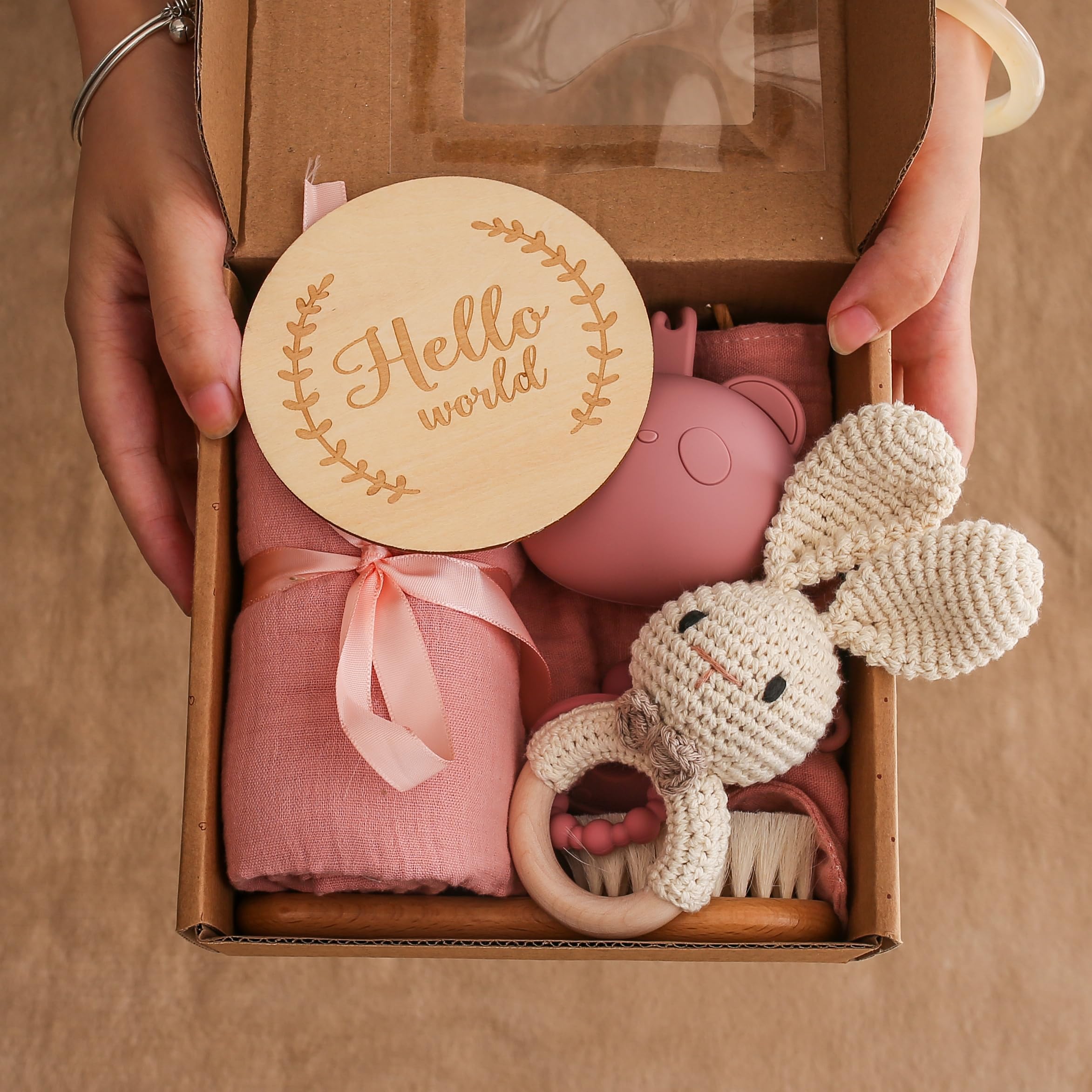 EERKEOD hello world milestone card captures first smiles and memorable photo moments.