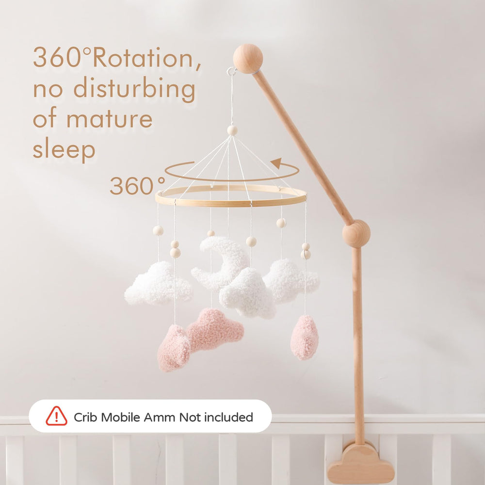 EERKEOD infant mobile for crib hangs easily in any nursery.