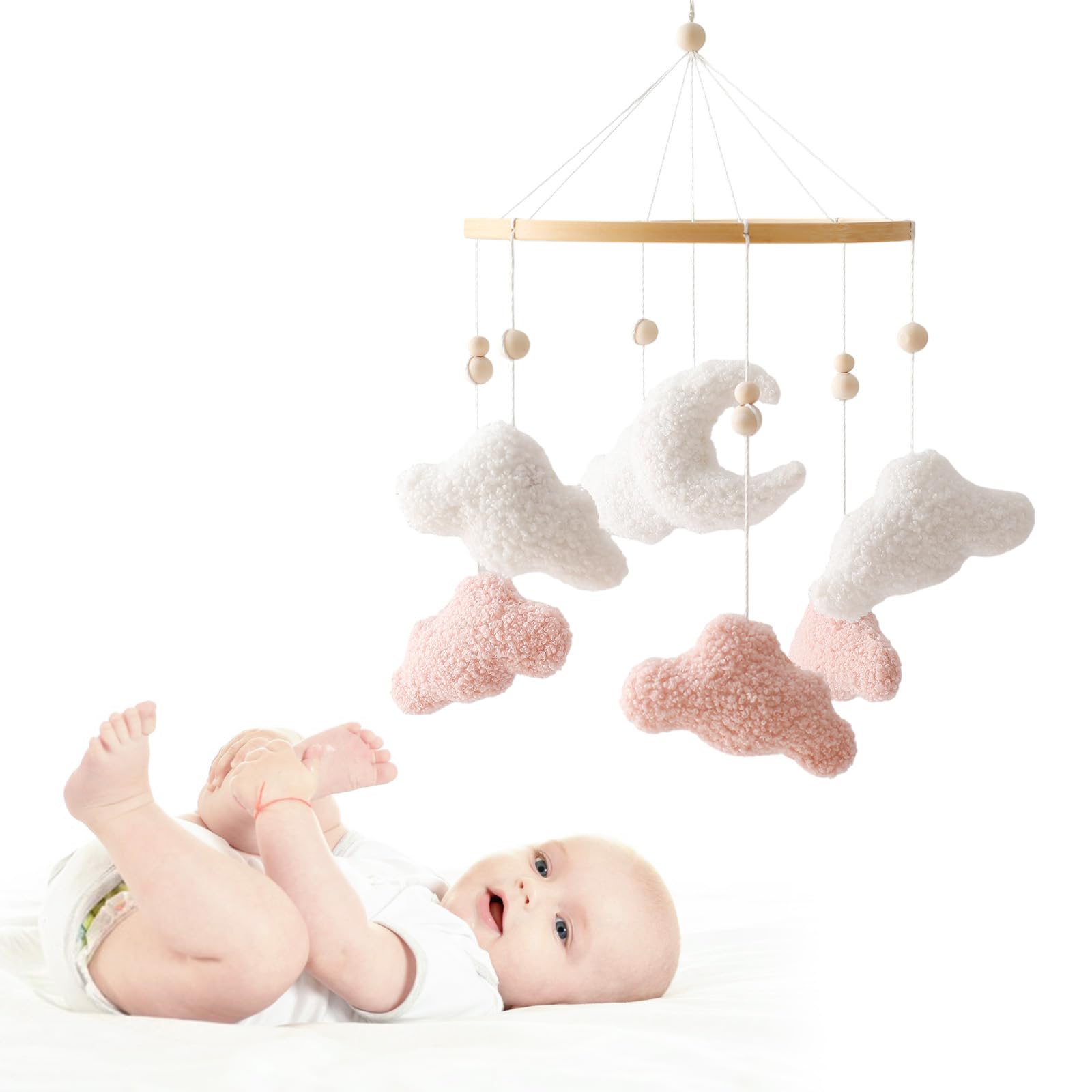 EERKEOD newborn gift option with plush velvet and soft bells.