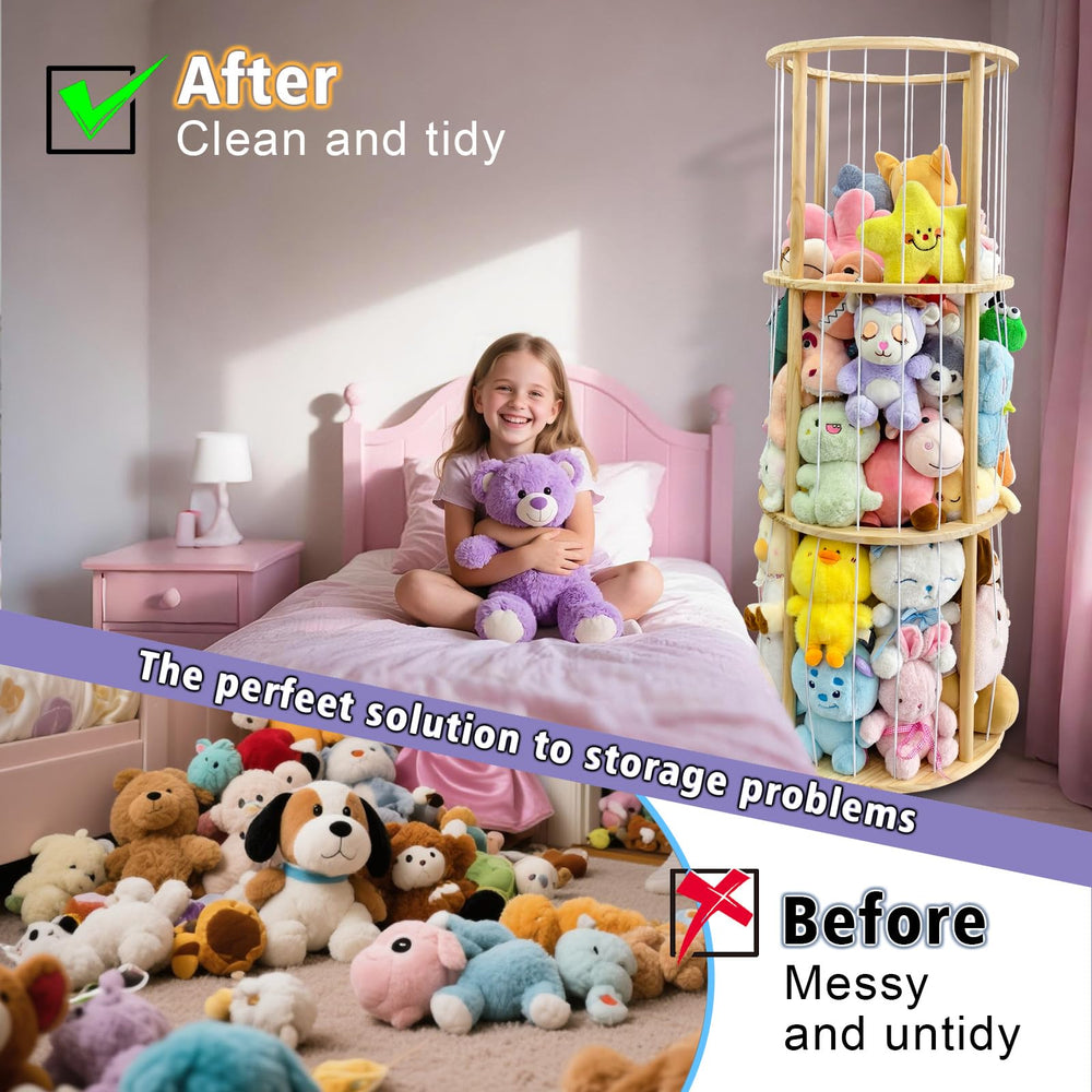 Eeutiwe sturdy pine wood construction ensures long-lasting toy storage