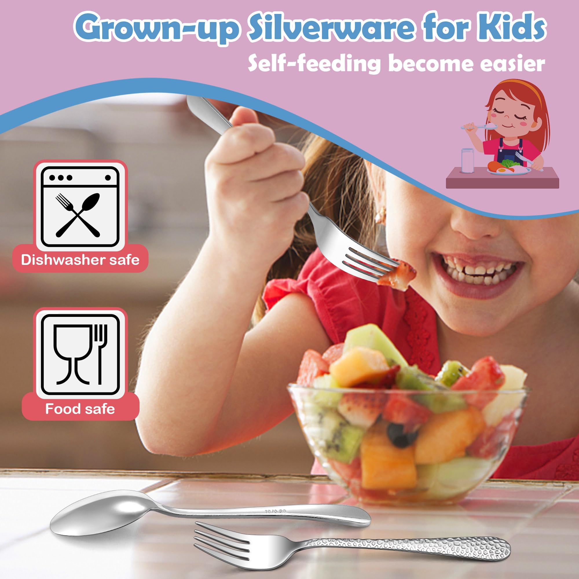 E-far dishwasher-safe utensils simplify cleanup after family meals
