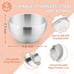 E-far double-walled insulated bowls keep food warm while staying cool to touch.