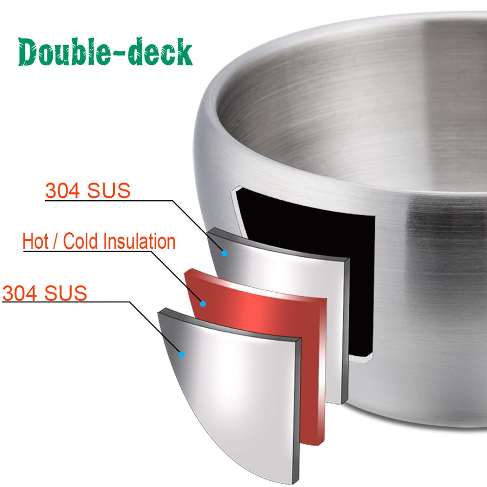 E-far double-wall insulation keeps contents at a comfortable temperature for snack time