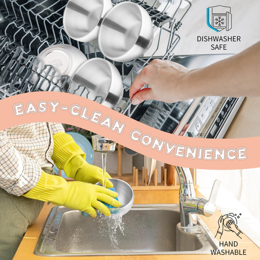 E-far matte finish resists fingerprints and odors for clean bowls.