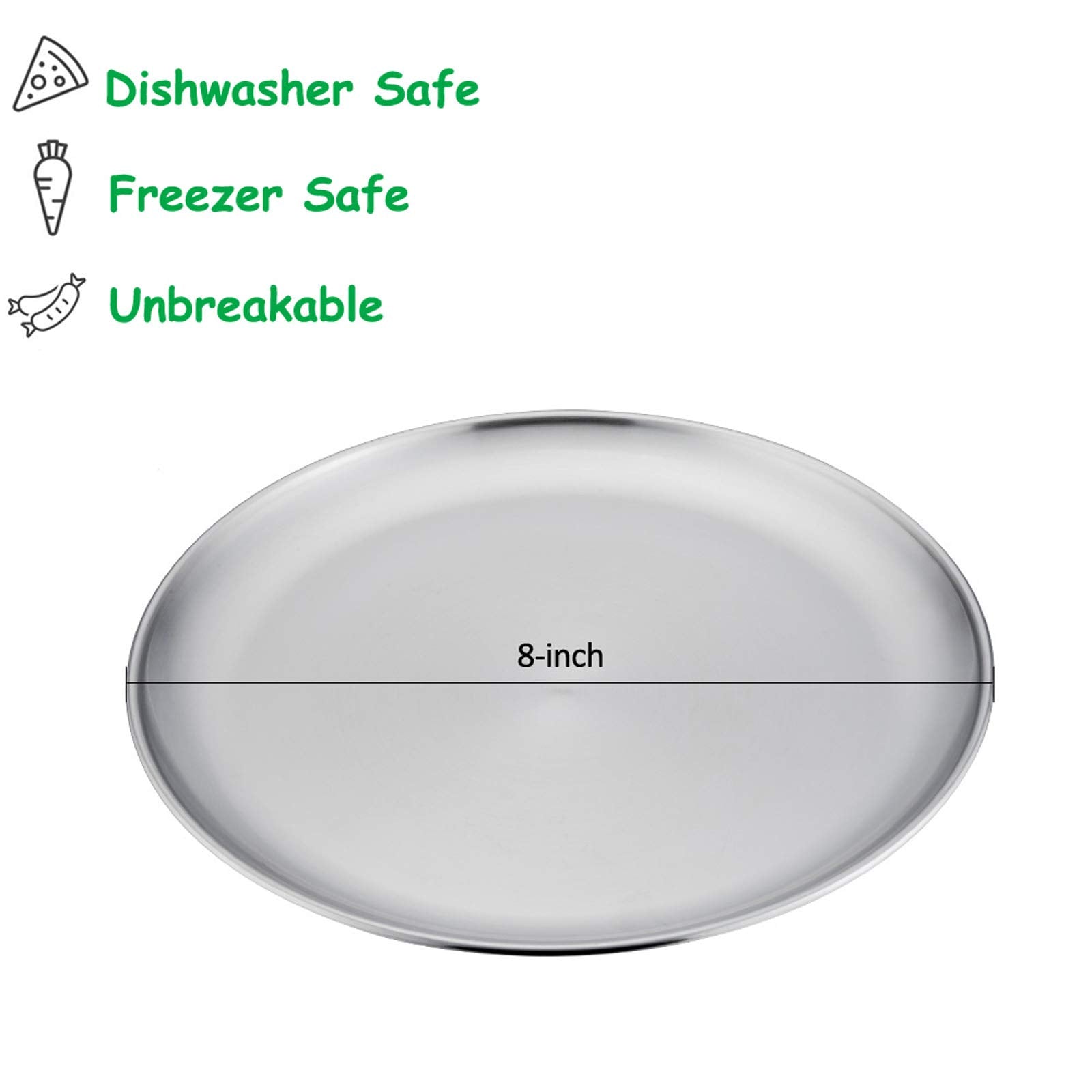 E-far stackable plates neatly nest for space-saving kitchen storage.