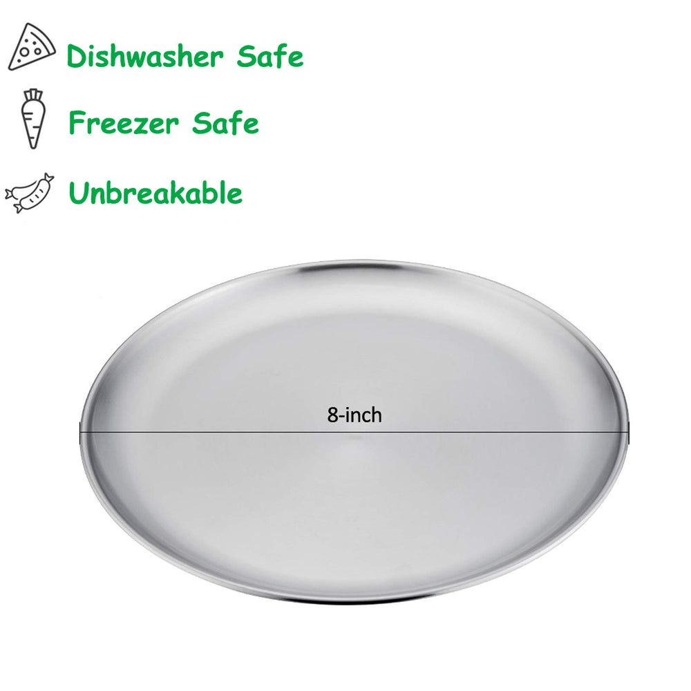 E-far stackable plates neatly nest for space-saving kitchen storage.