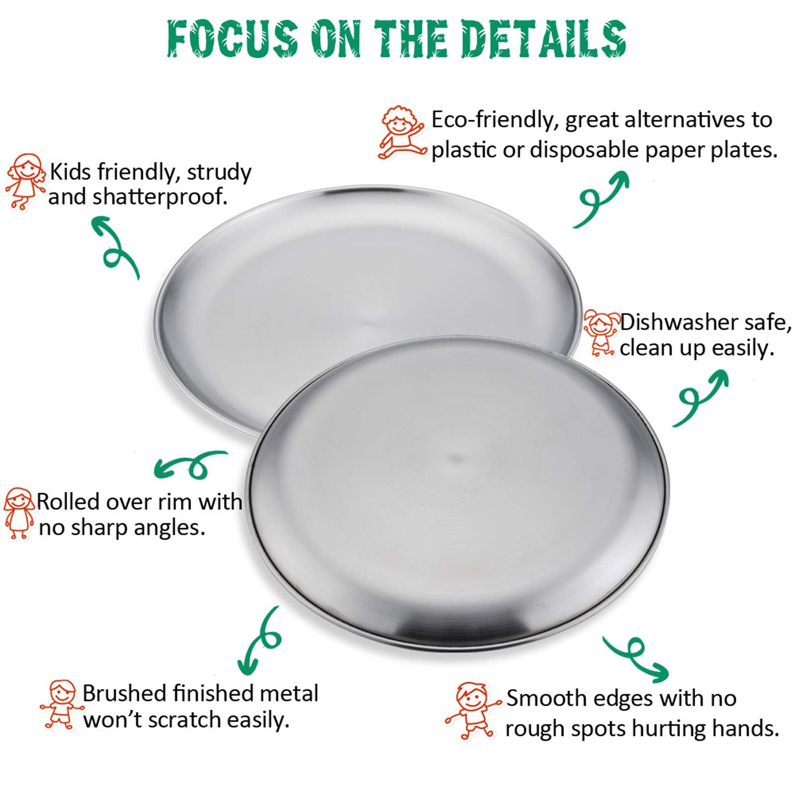E-far unbreakable plate demonstrates toughness ideal for picnics and outdoor dining.