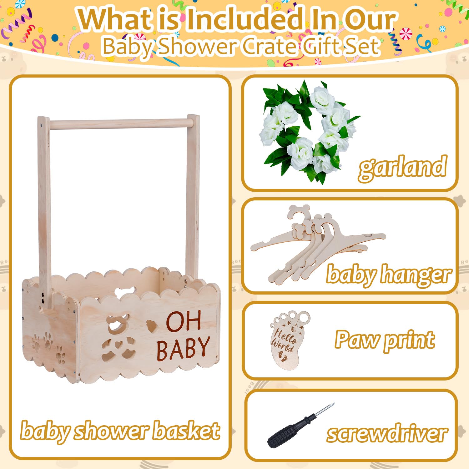 efluky DIY-ready crate invites personalization for a unique keepsake.