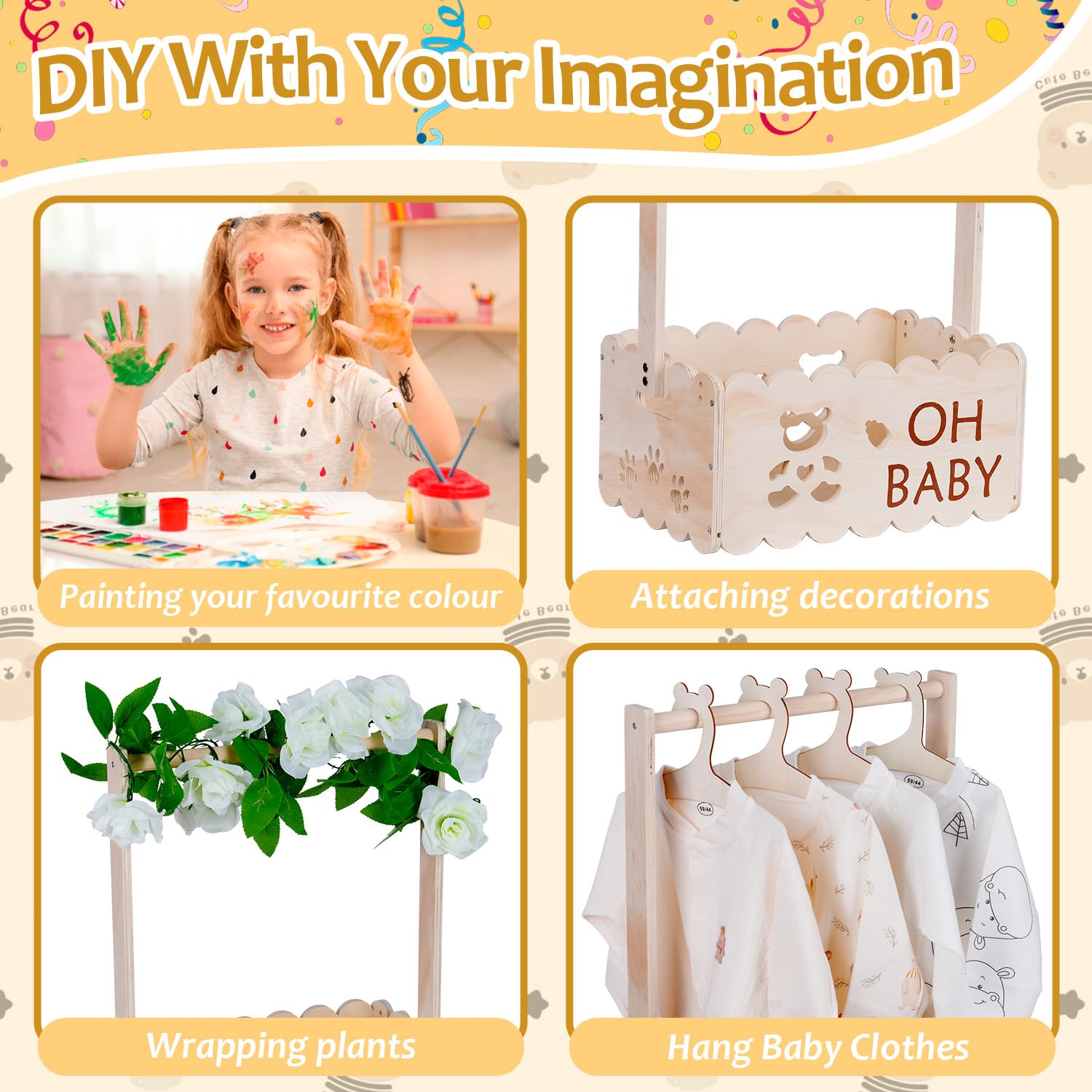 efluky multi-use nursery storage blends timeless design with practical organization.
