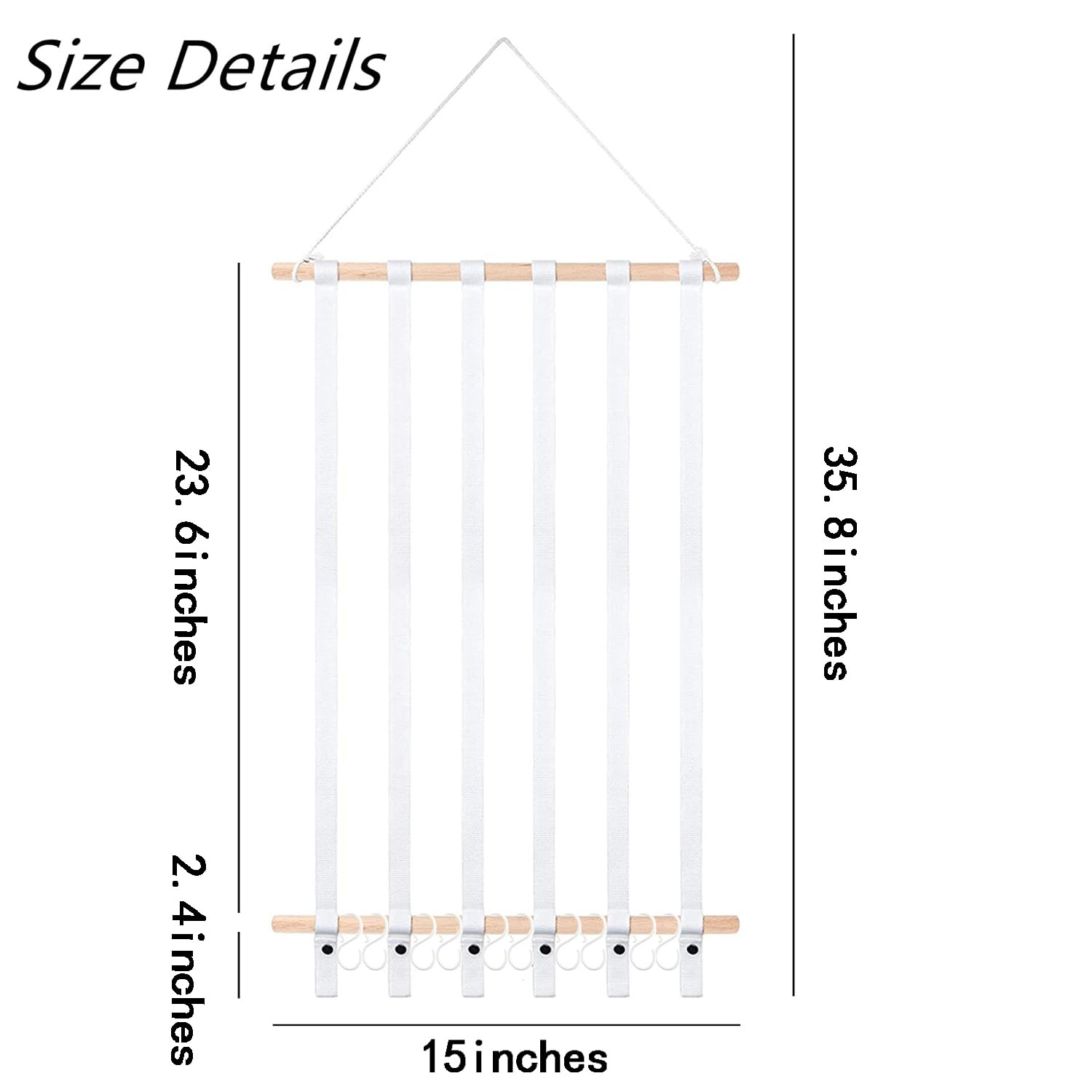 Eforwest baby girls accessory storage keeps nursery tidy with visible bow racks.