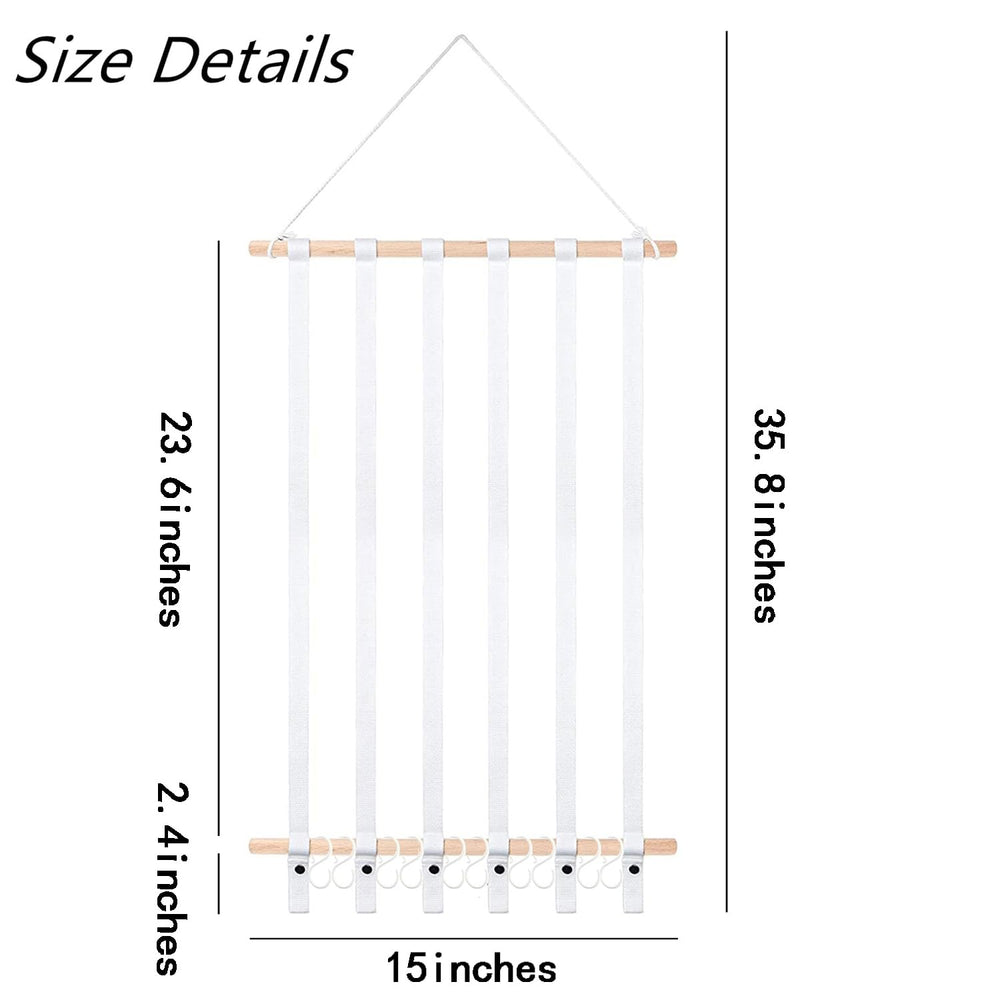 Eforwest baby girls accessory storage keeps nursery tidy with visible bow racks.