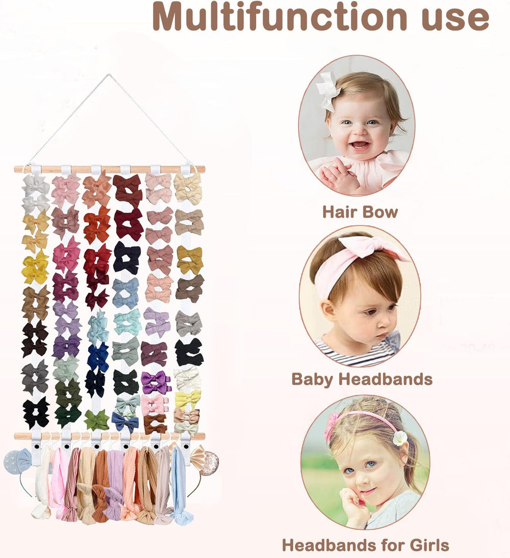 Eforwest holds 60+ bows and clips securely, streamlining morning routines.