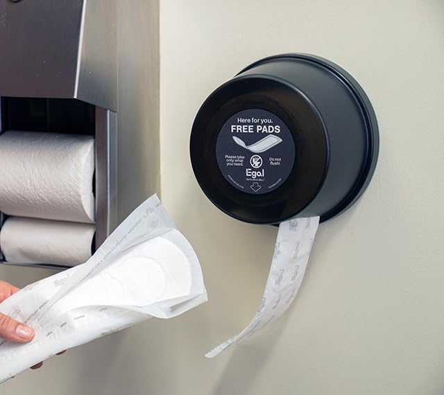Egal pads on a roll compact dispenser compatibility for easy setup