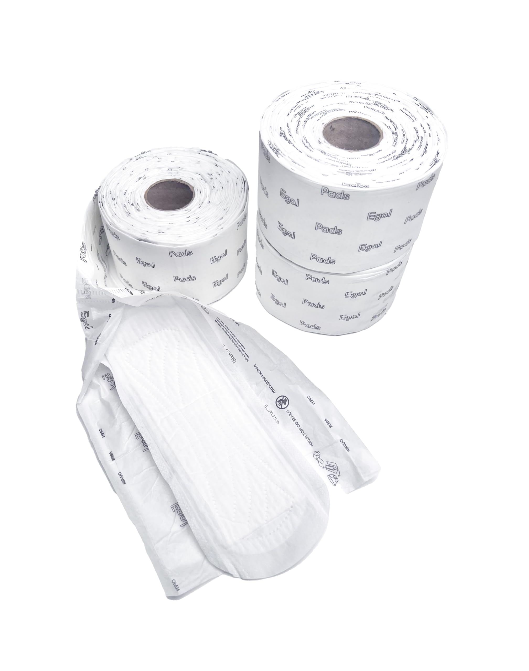 Egal pads on a roll 4x9 inch pads show standard size