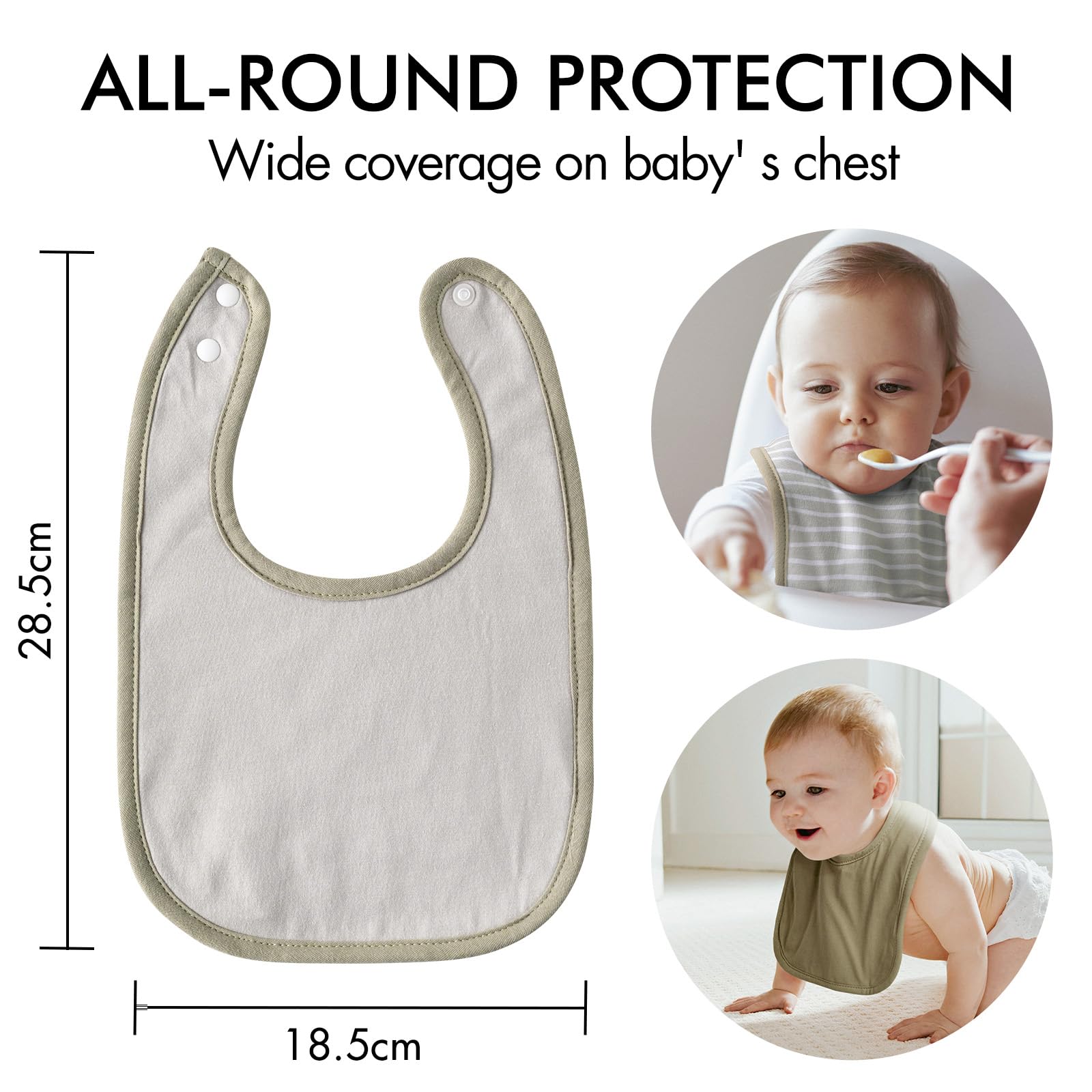 Egmao Baby durable cotton with fleece backing offers easy, repeated wash durability.