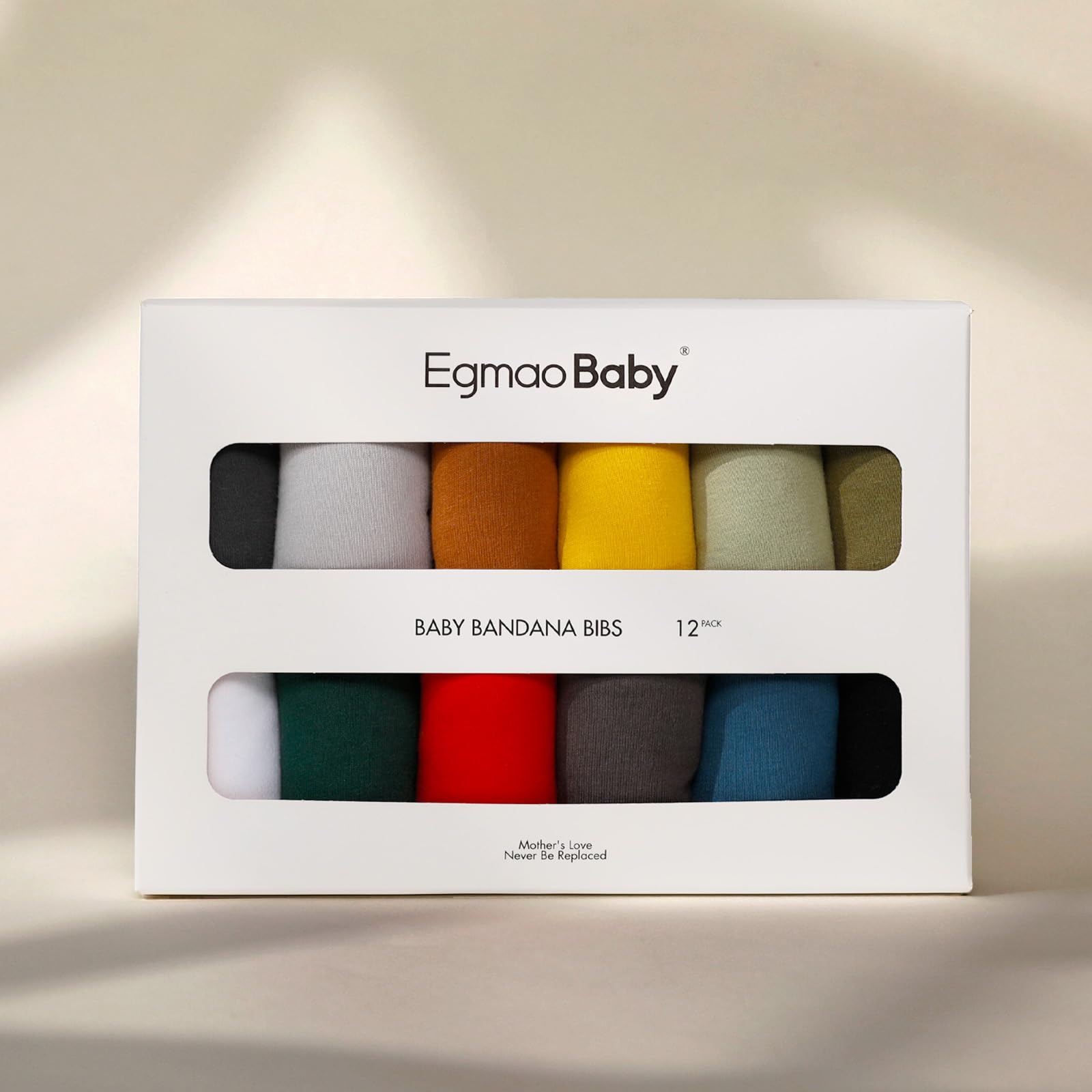 Egmao Baby Bandana Bib dual-layer design with back absorbent material remains comfortable.