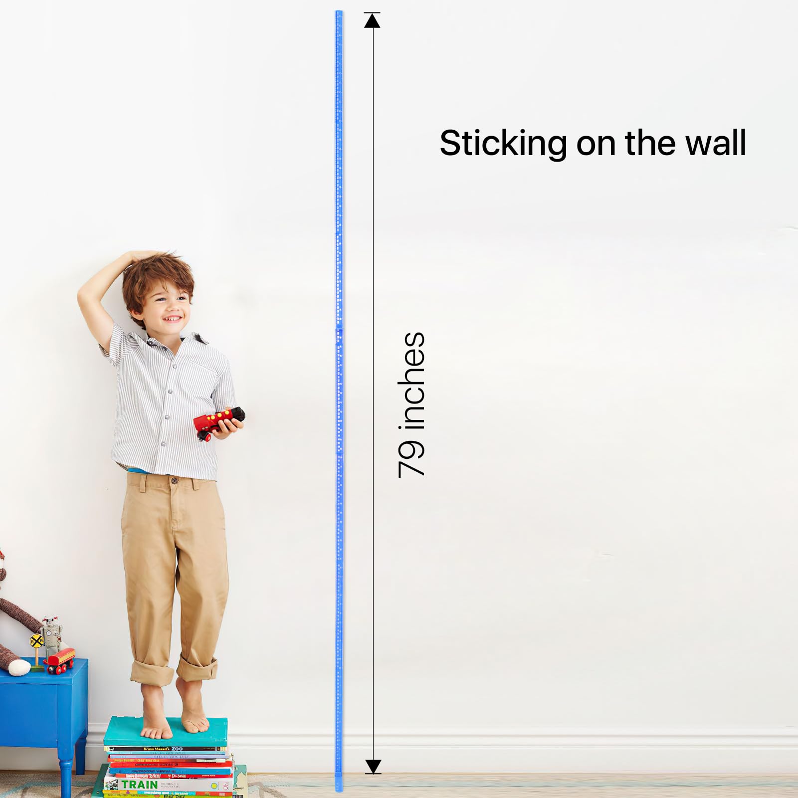 Egoldto demountable ruler wall mount saves space and preserves wall style.