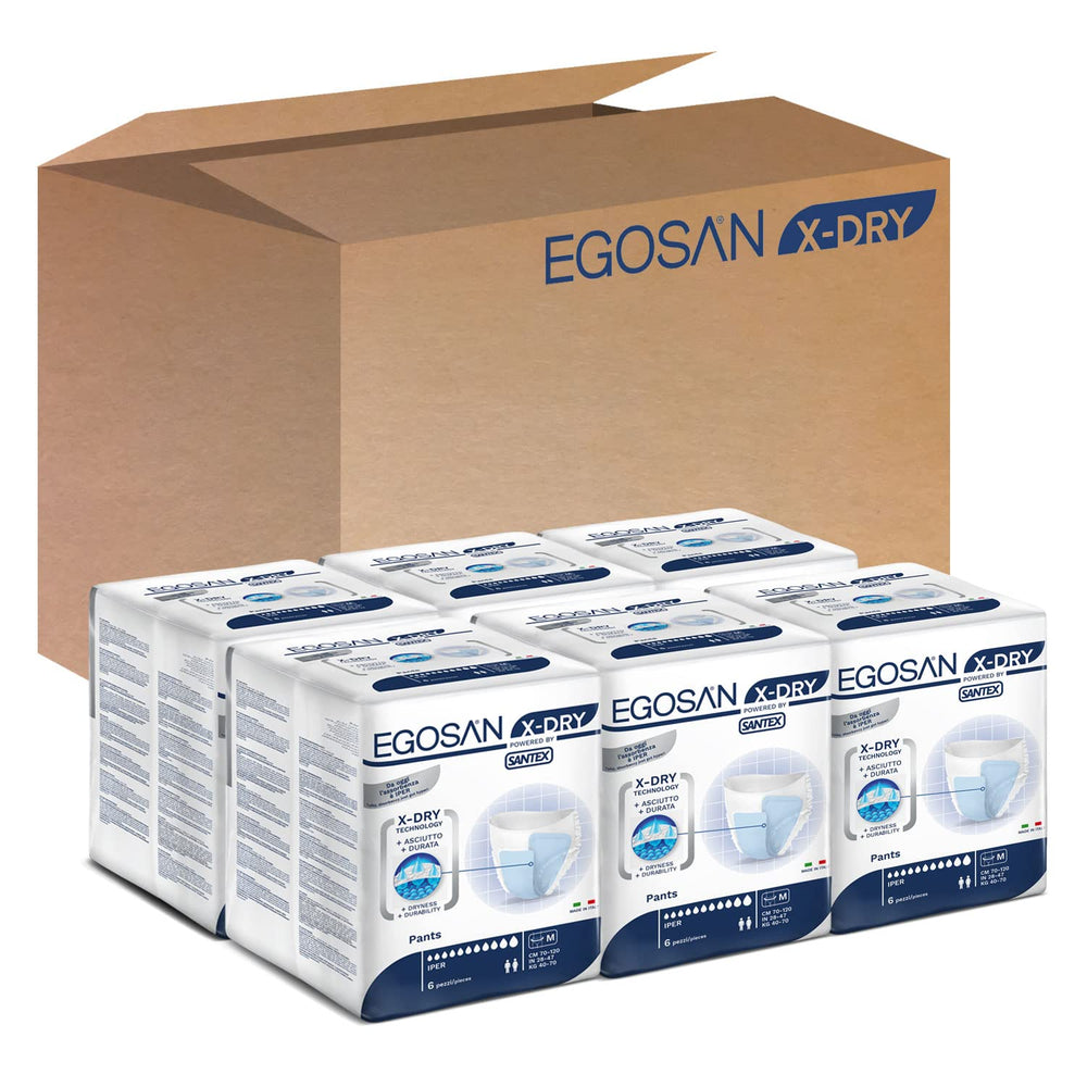 Egosan adult pull-up front view shows discreet protection for all-day wear.