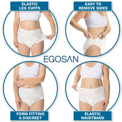 EGOSAN aloe-derived dermo-protective layer helps prevent irritation