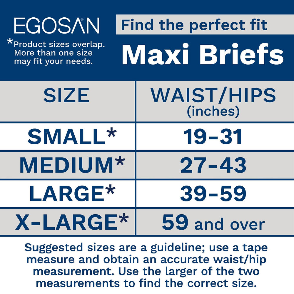 EGOSAN Maxi diaper adjustable-tabs enable a secure, easy fit for wearers.