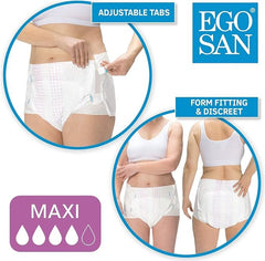 EGOSAN Maxi Diaper Aloe Soft Layer providing gentle skin contact