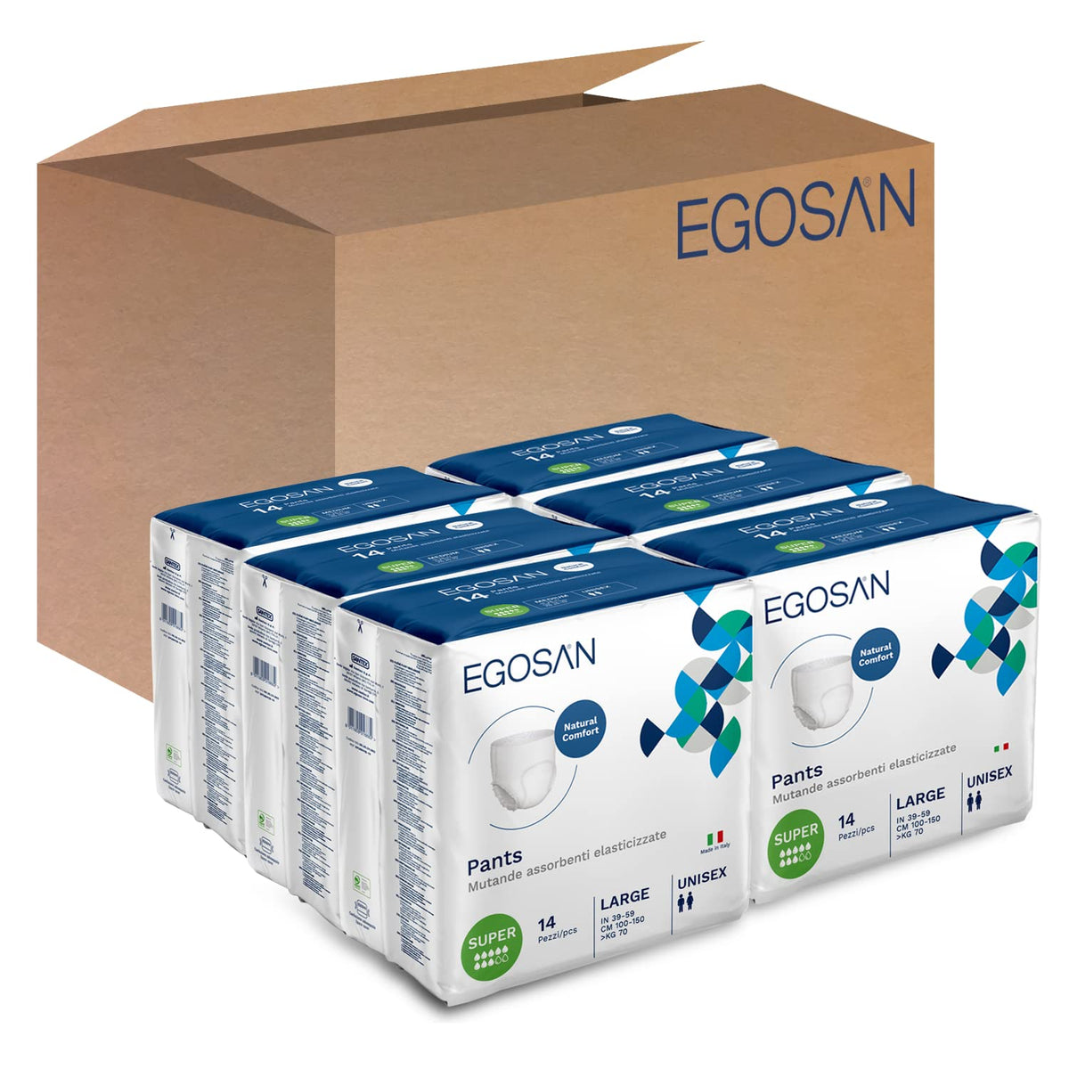 EGOSAN pull-up underwear with stretchable waistband for comfortable all-day fit