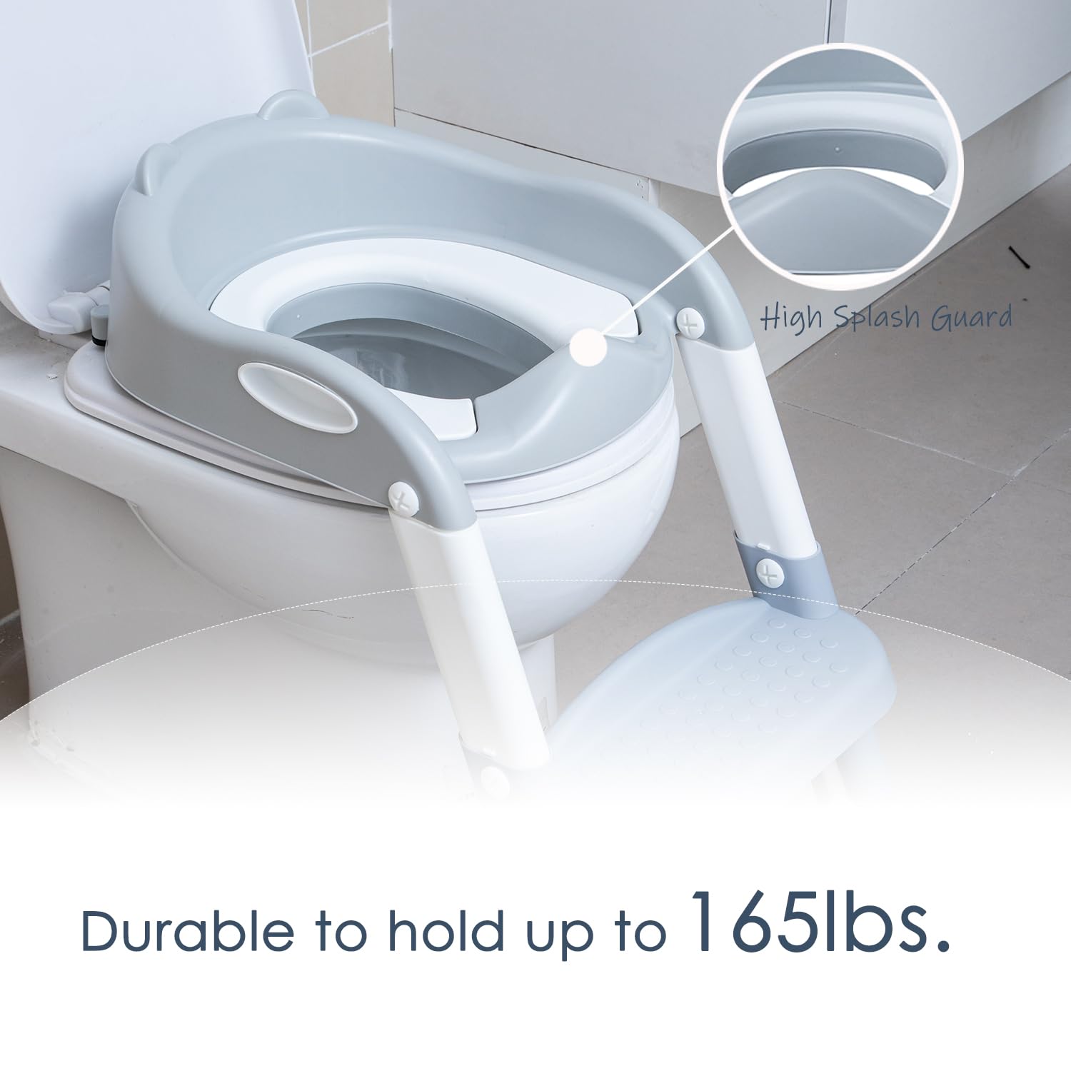 EGREE six-height adjustable stool fits most toilets