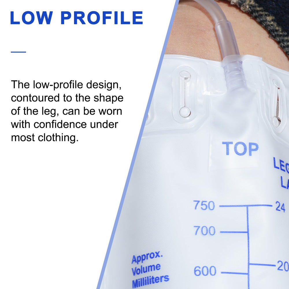 Ehoycq leg bag with 18-inch tubing for flexible attachment