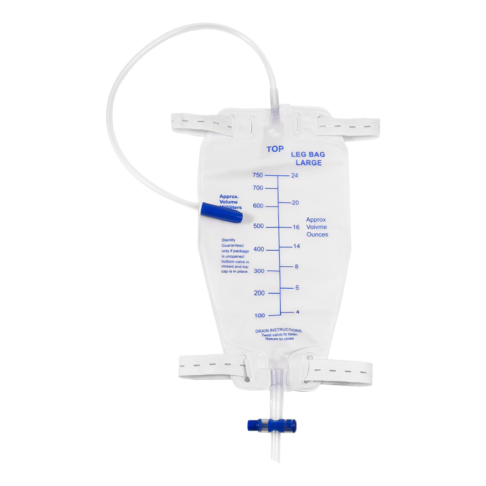 Ehoycq leg bag with 750 mL capacity and anti-reflux valve for reliable drainage