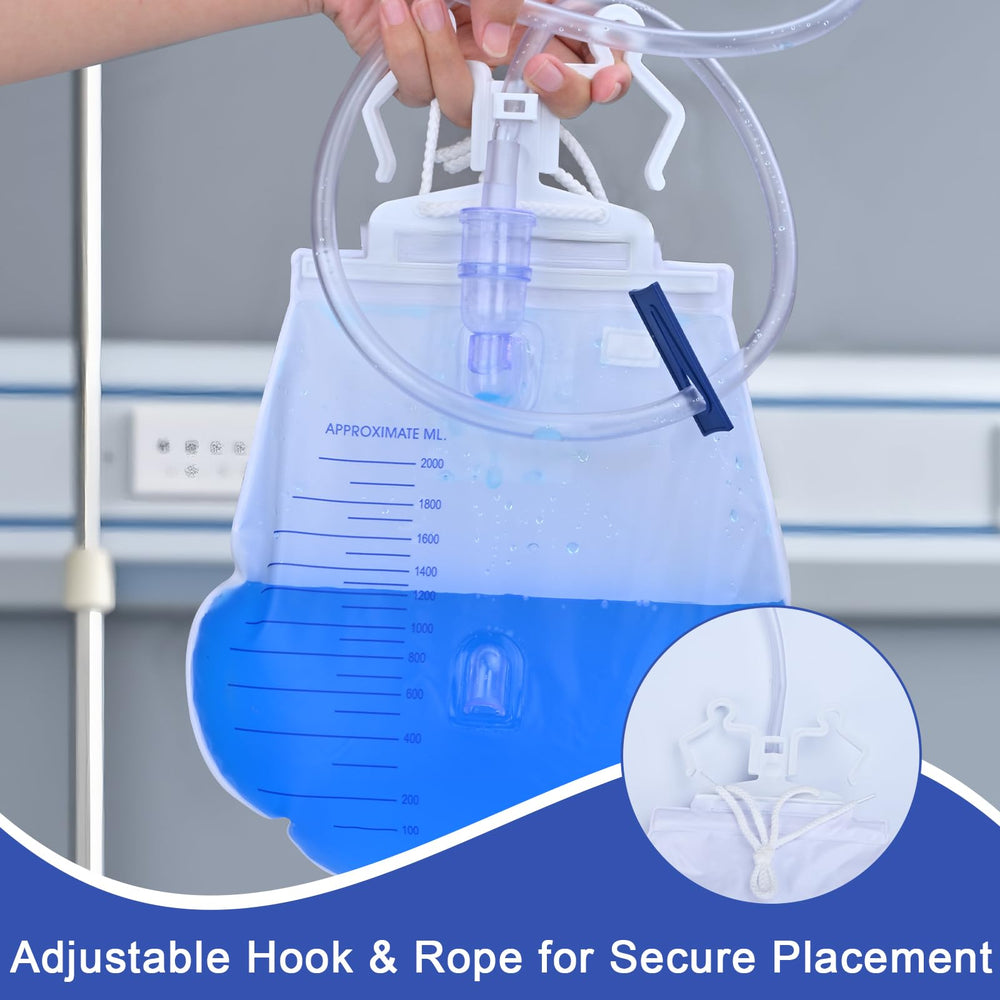 Ehoycq bag with one-hand drain valve for simple emptying