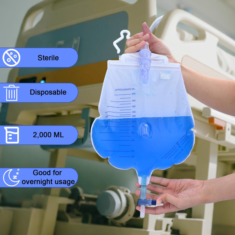Ehoycq individually sterile packed urinary bags for home care