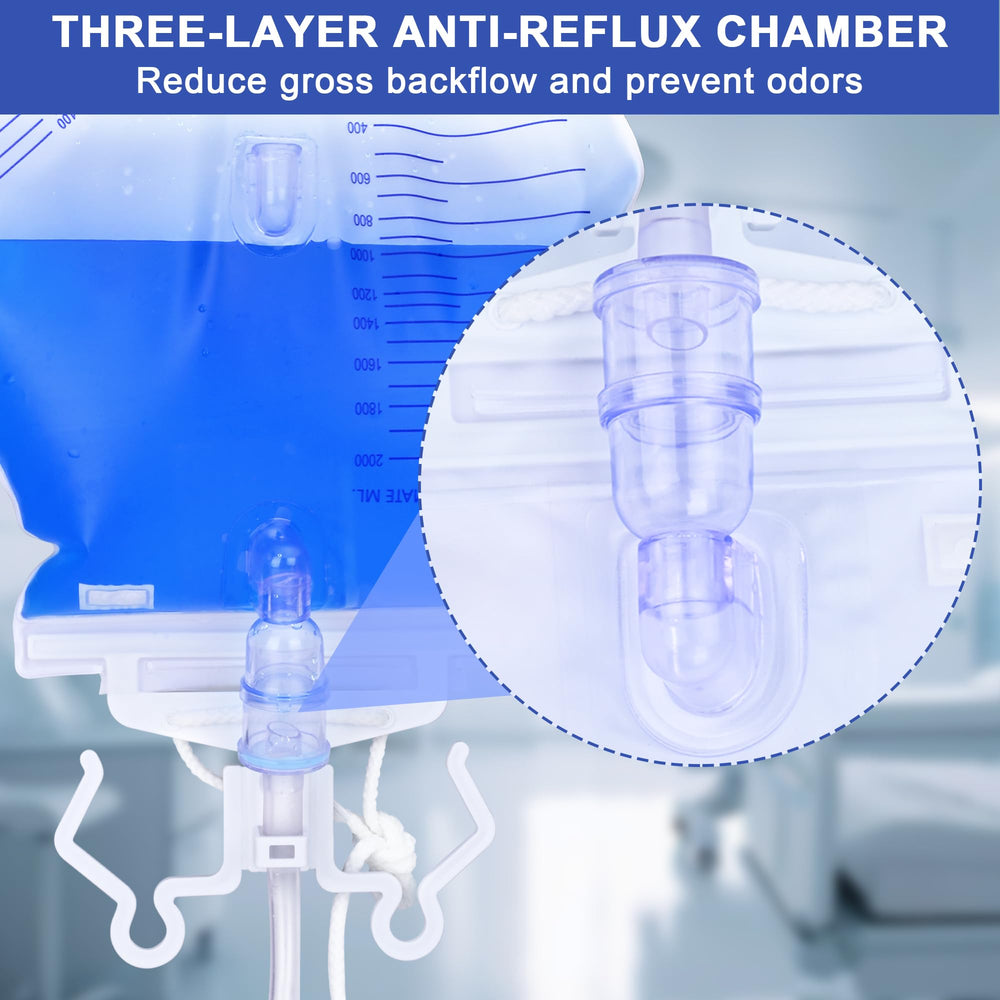 Ehoycq urinary bag featuring a 48-inch drainage tube for extended reach