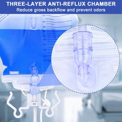 Ehoycq urinary bag featuring a 48-inch drainage tube for extended reach