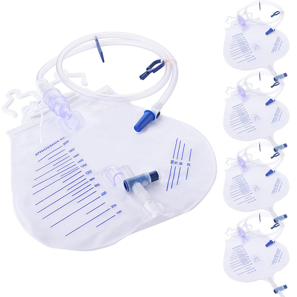 Ehoycq urinary drainage bag with anti-reflux chamber for smooth drainage