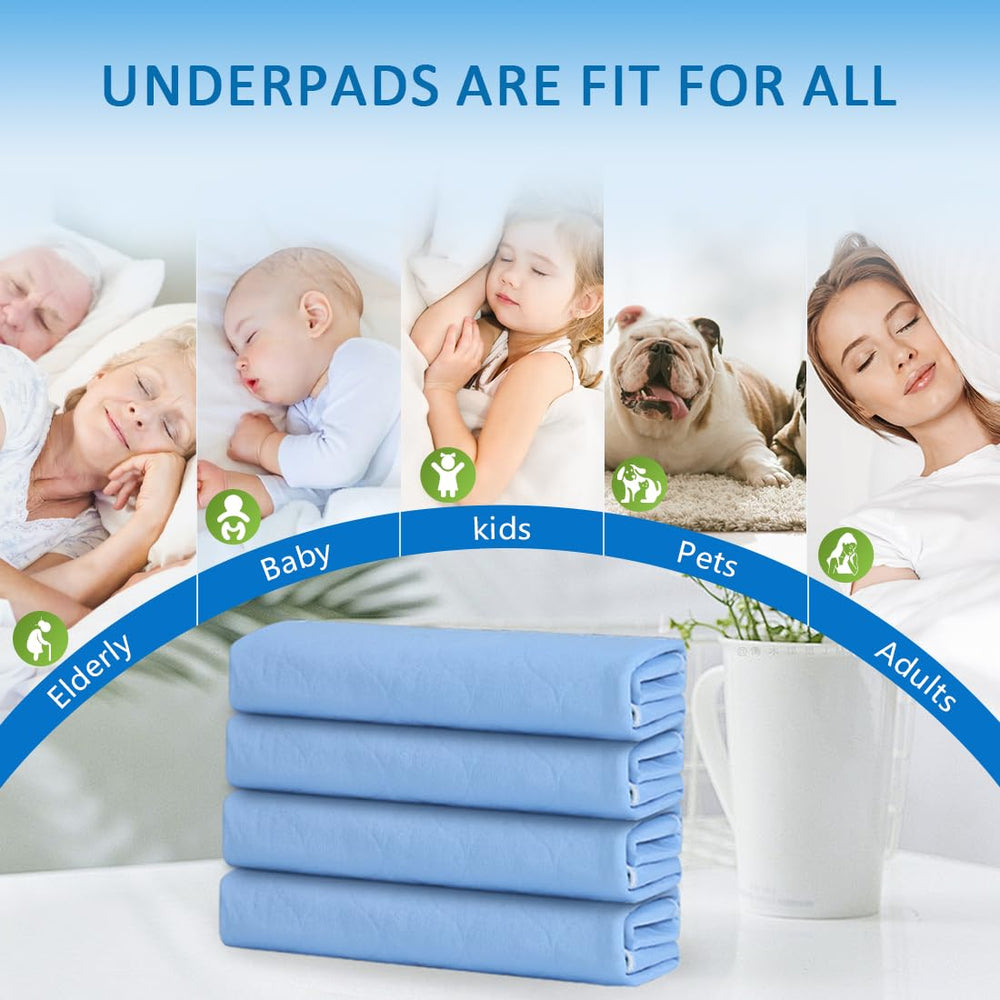 Ehucon underpad suitable for bed, chair, wheelchair, and pet areas.