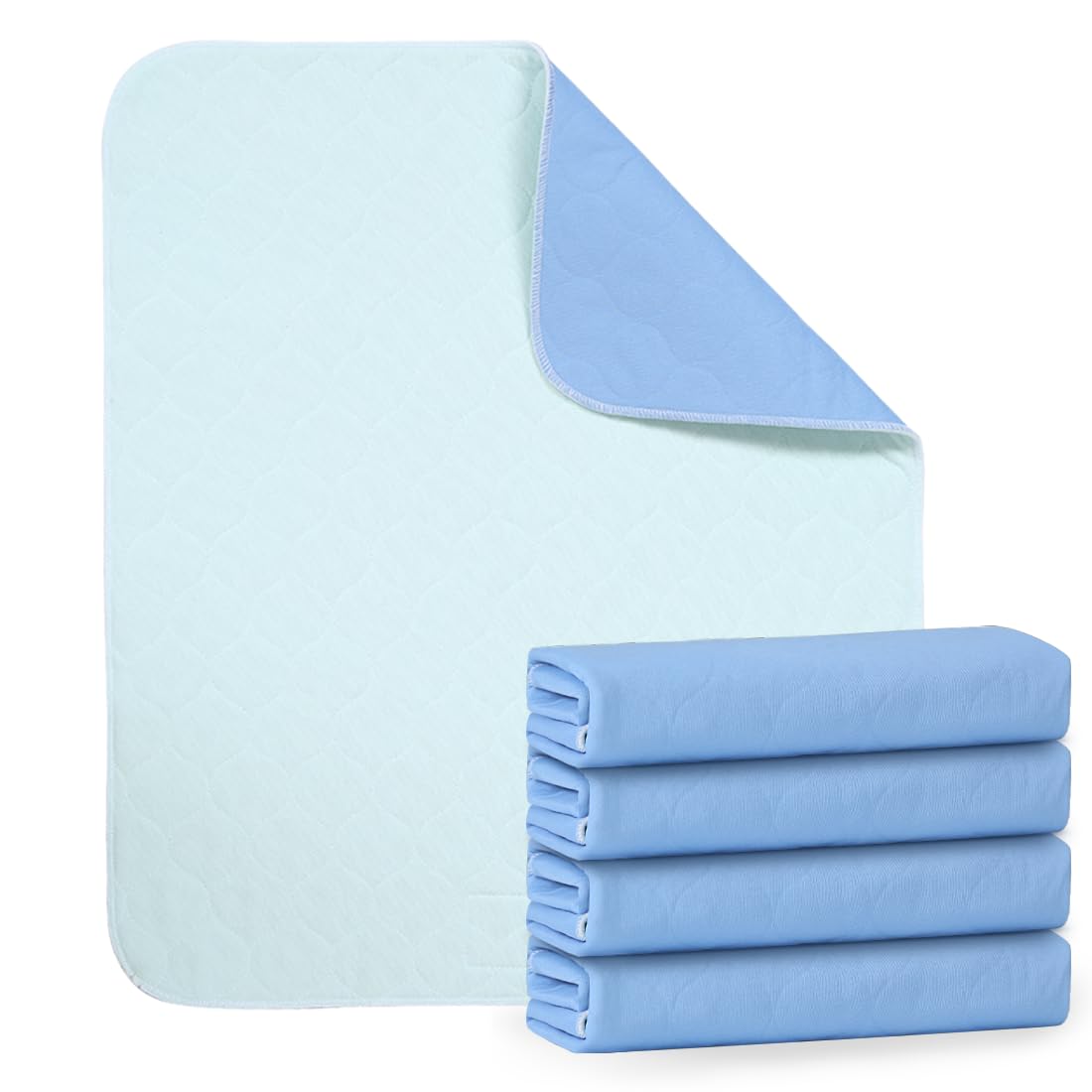 Ehucon Washable Underpads with velour surface provide soft comfort while protecting surfaces.