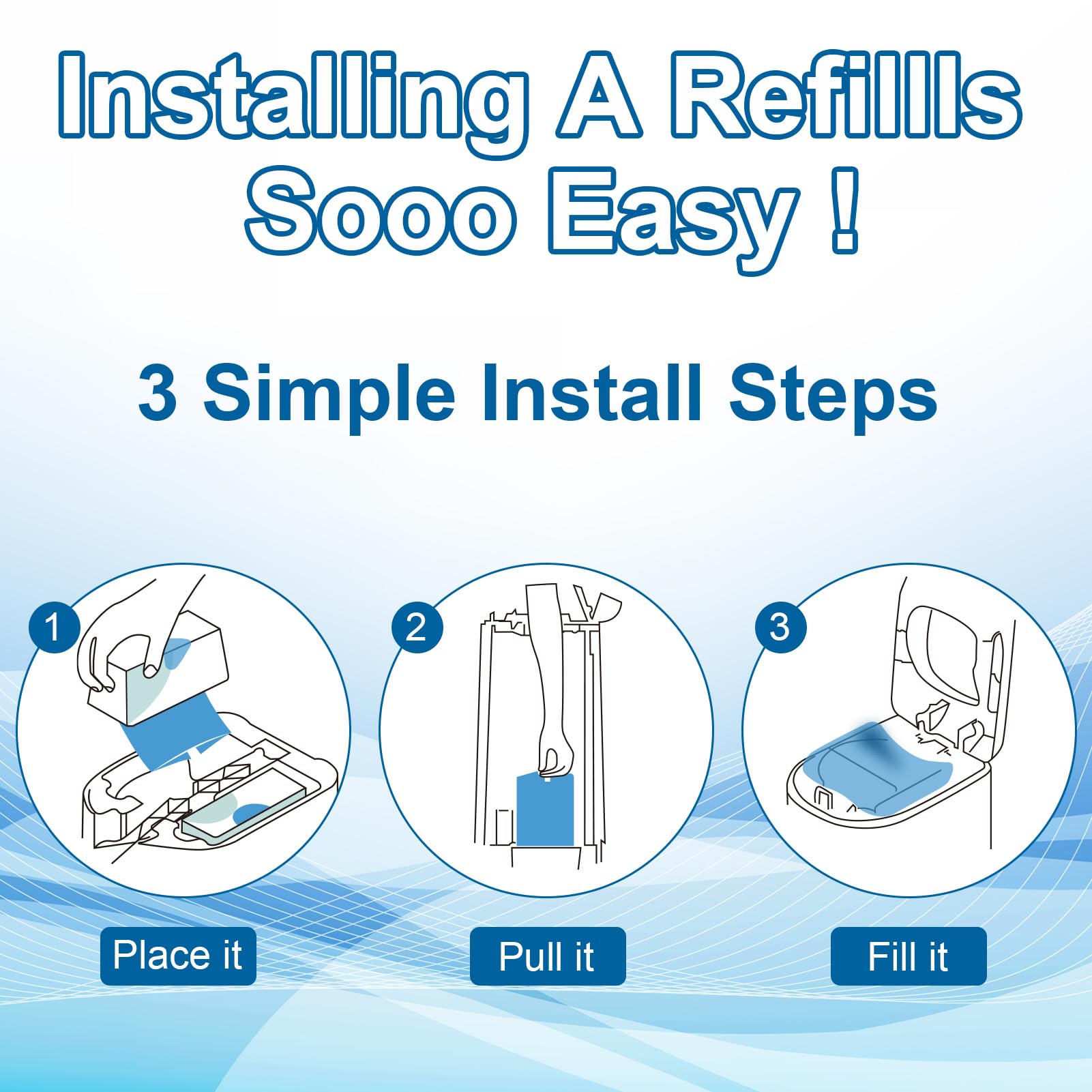 Eiekako easy-tie top design, secure seal for mess-free disposal.
