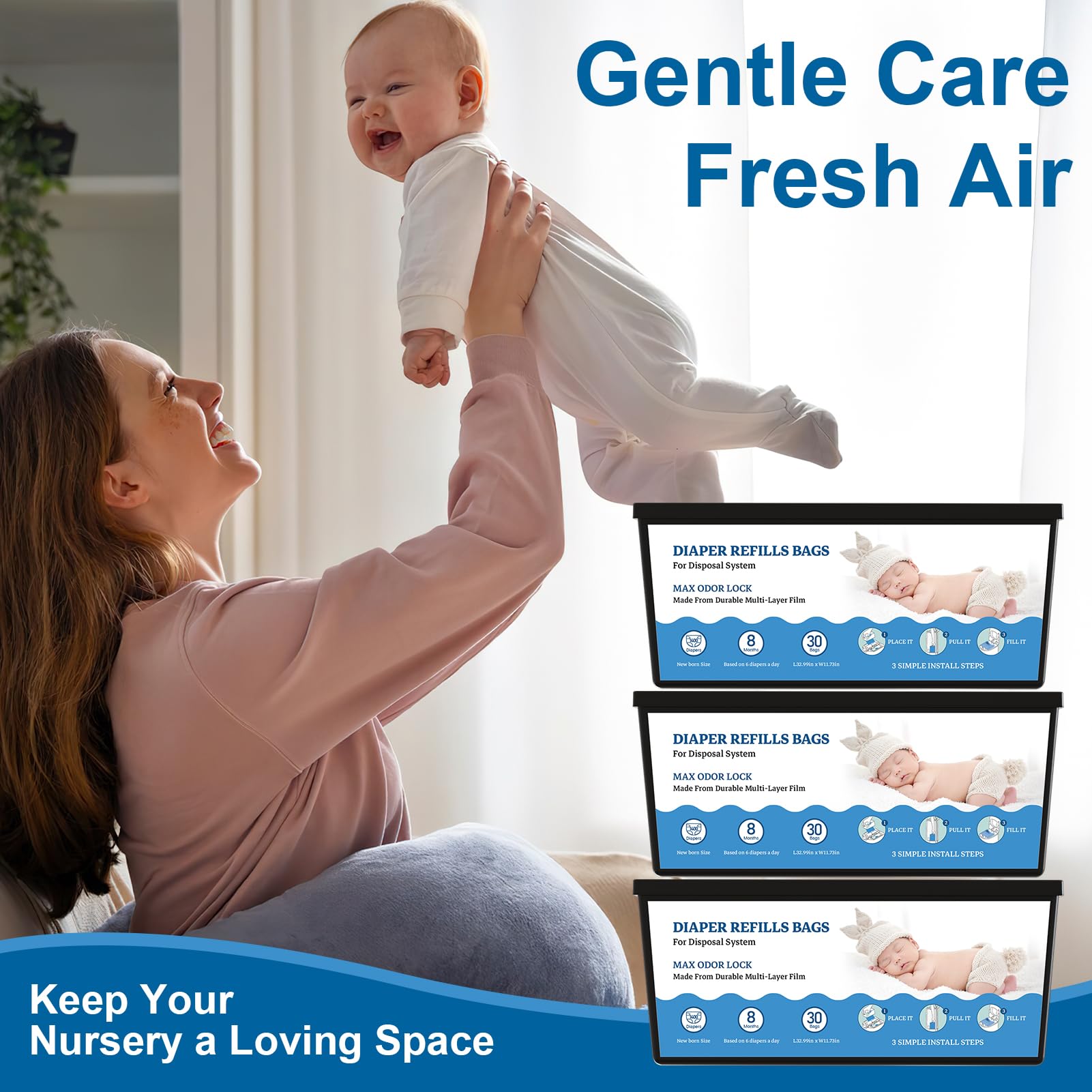 Eiekako compact package supports a neat nursery setup.