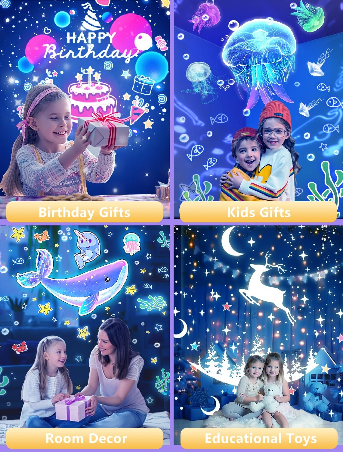 Eigther nursery room decor night light provides a dreamy space
