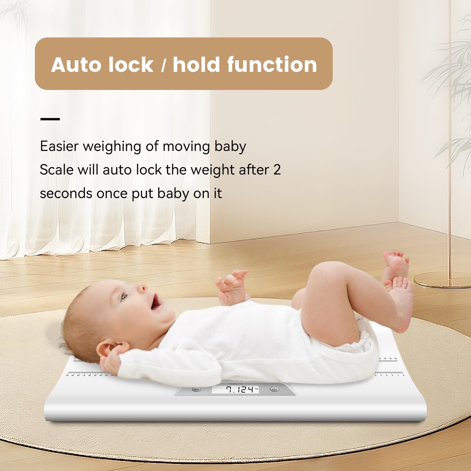EILISON baby-scale ABS construction provides durable, safe use.