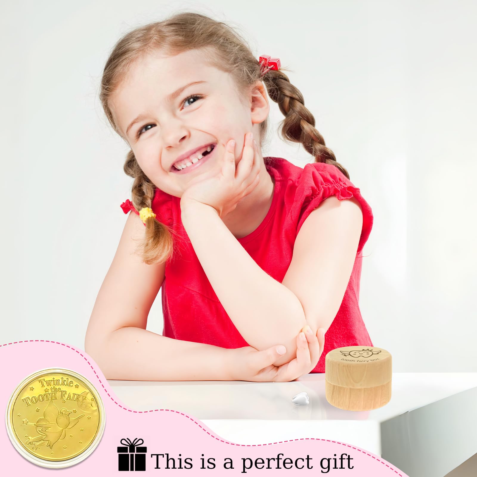 Eiohiuy child places a tooth under the pillow, illustrating a bedtime tooth fairy ritual.