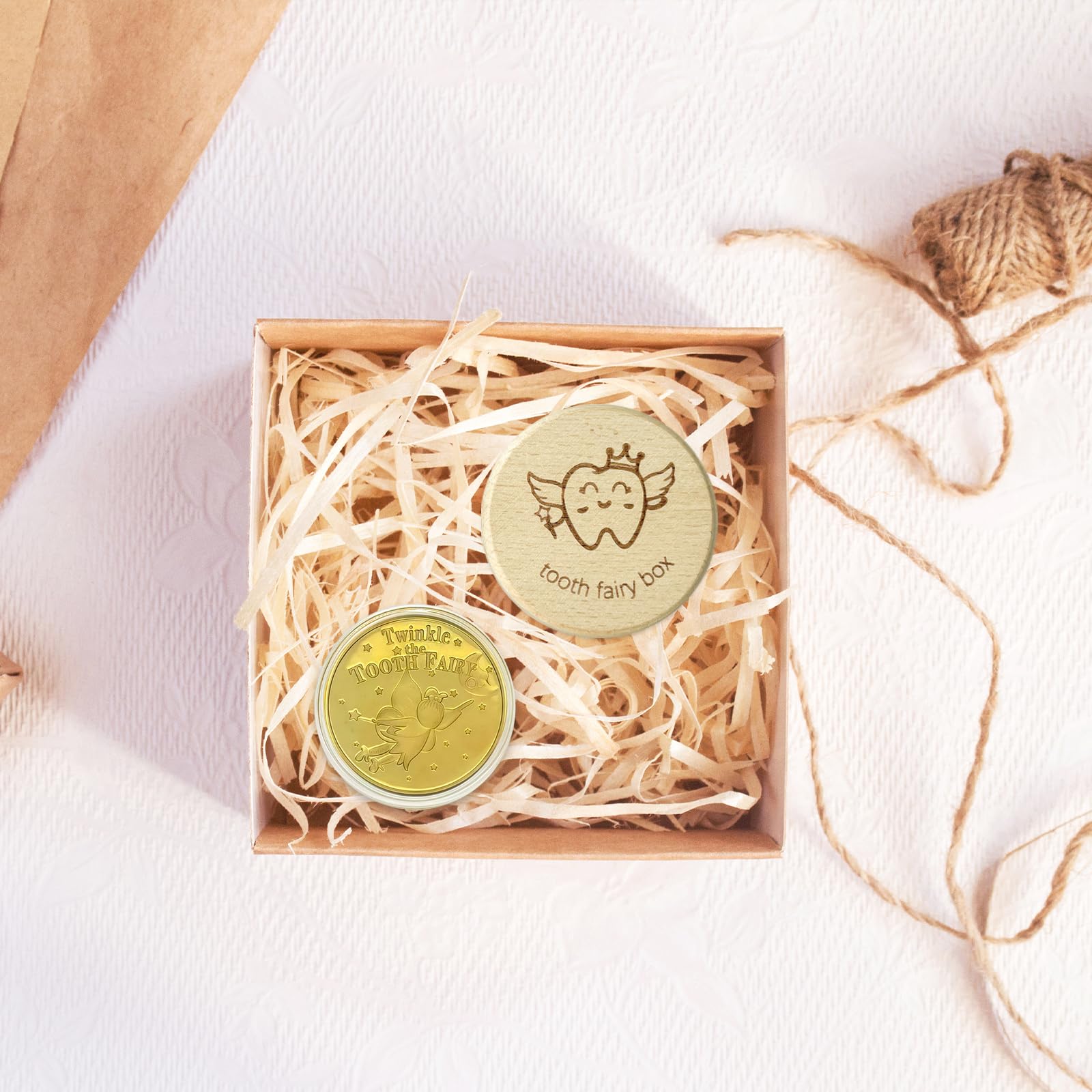 Eiohiuy tooth fairy box laser-engraved patterns showcasing storytelling and care.