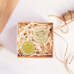 Eiohiuy tooth fairy box laser-engraved patterns showcasing storytelling and care.