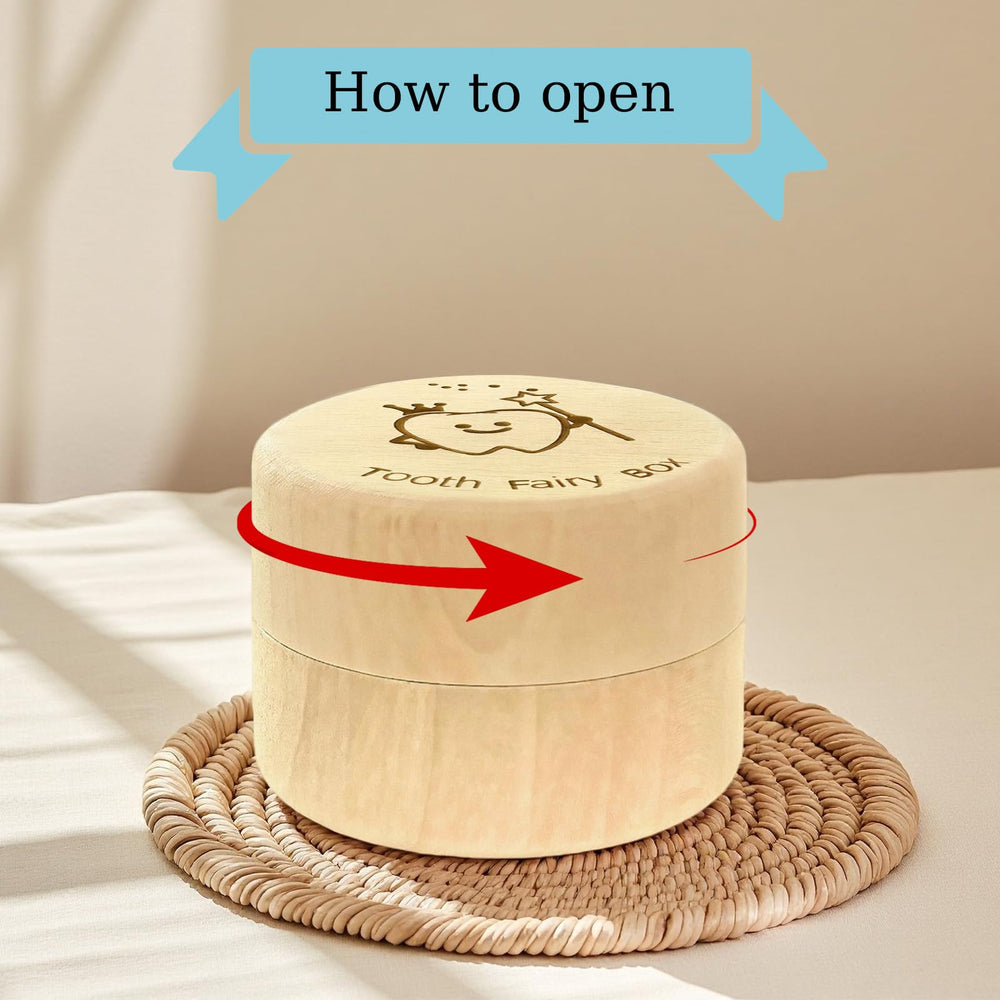 Eiohiuy transparent container keeps the lost tooth safe and dry.