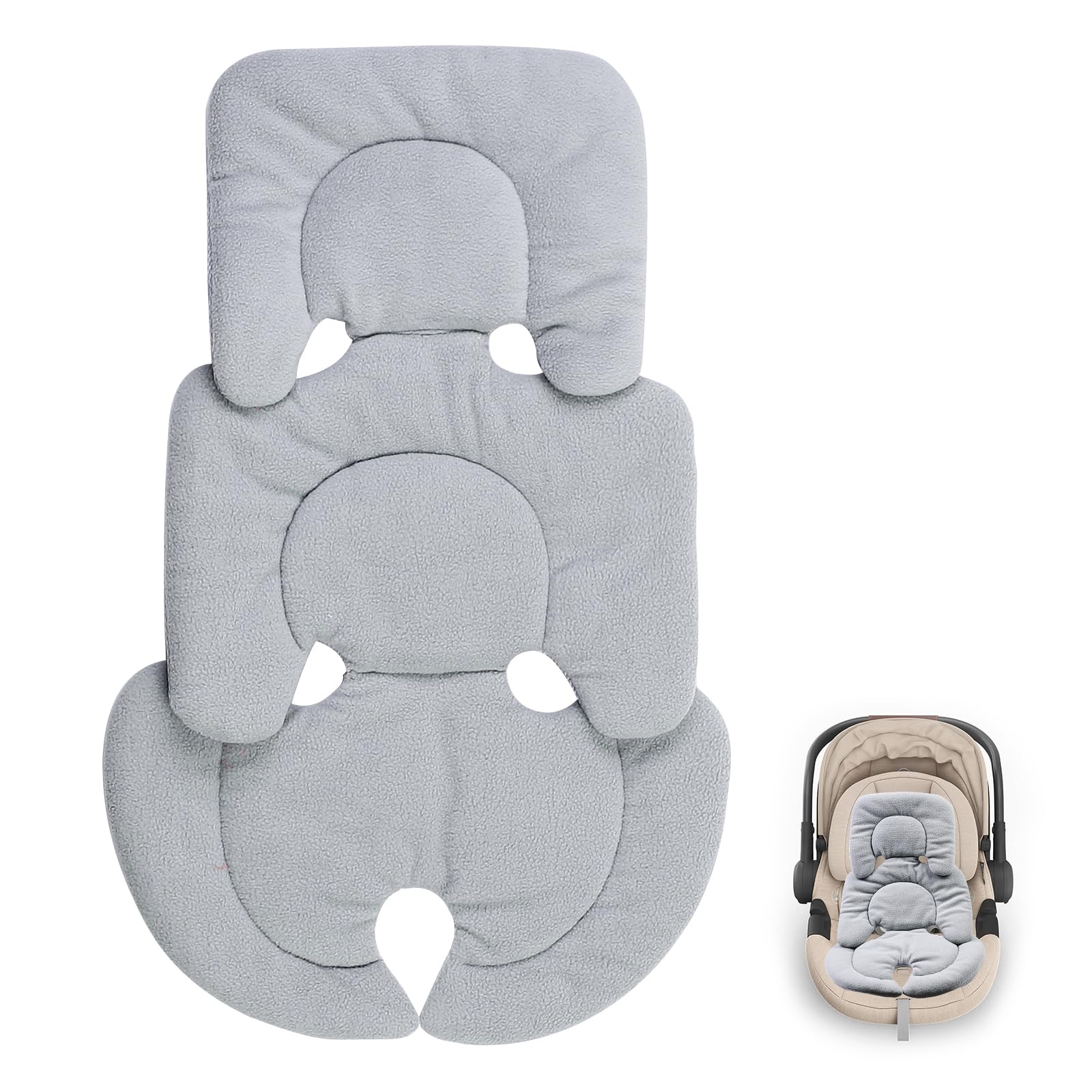 Eiszhjk infant car seat insert with head support for Uppababy