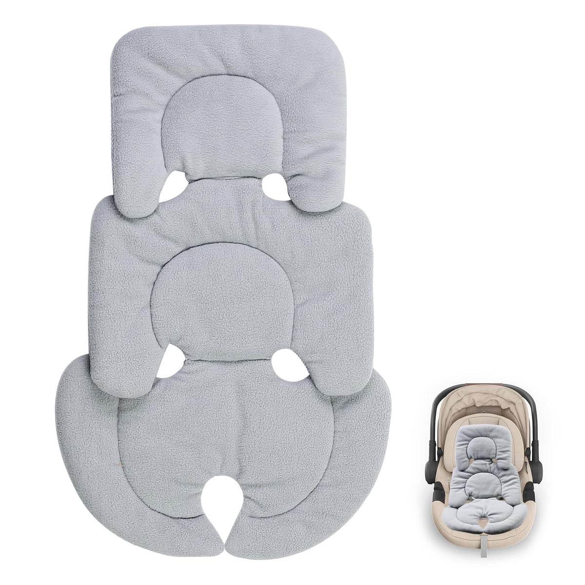 Eiszhjk infant car seat insert with head support for Uppababy